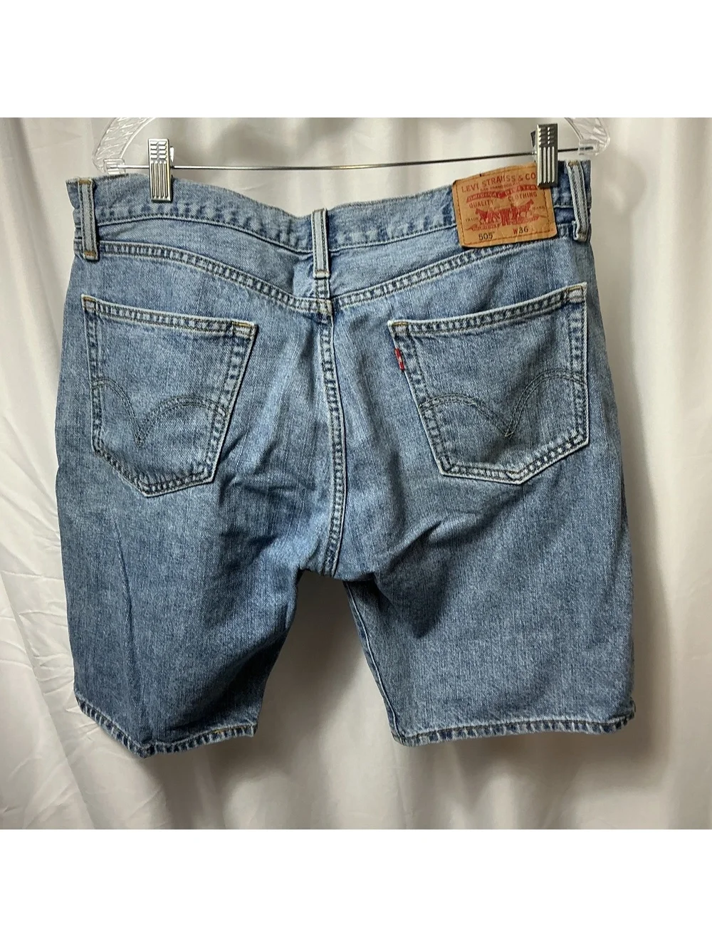 Levi’s 505 Denim Shorts Men’s W36 Light Wash Jorts Vintage